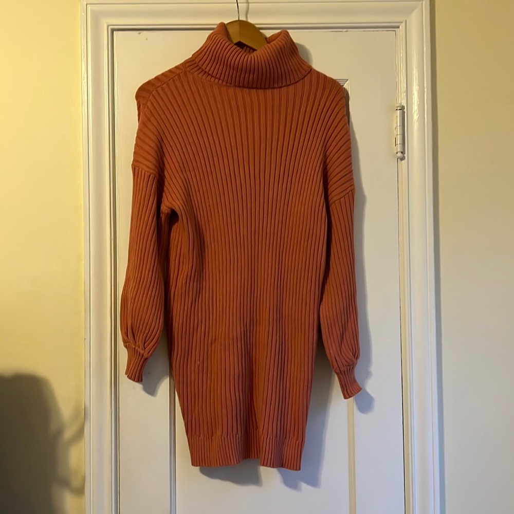 Turtleneck Sweater Dress